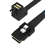 HD Mini SAS SFF-8643内弯转Mini SAS SFF-8087 效劳器数据线