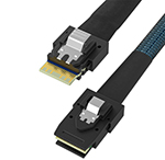 SlimSAS SFF-8654 4i转MiniSAS SFF-8087 效劳器磁盘阵列数据线