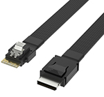 SlimSAS SFF-8654 4i转Oculink SFF-8611效劳器主板磁盘背板数据线